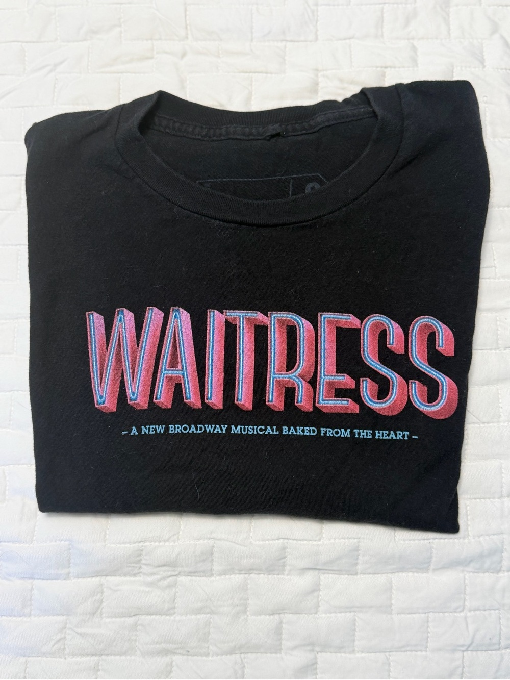 Waitress Broadway Logo Black T‑Shirt